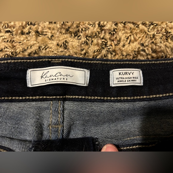 KanCan Signature Skinny Ankle Jeans - Dark Wash - Stretchy - Size 34 (16/18) - Picture 7 of 8